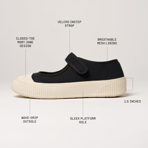 Image of Theater Women Jiro Mary Jane Flats | Lightweight Slip-On Shoes with Soft Cushion & Grip Sole | Stylish, Durable & Comfortable Footwear for Travel, Office & Casual Wear