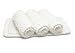 Handmade White 4.5 Inch x 7 Inch Rectangular Crochet Cotton Dishcloths (Set of 4)
