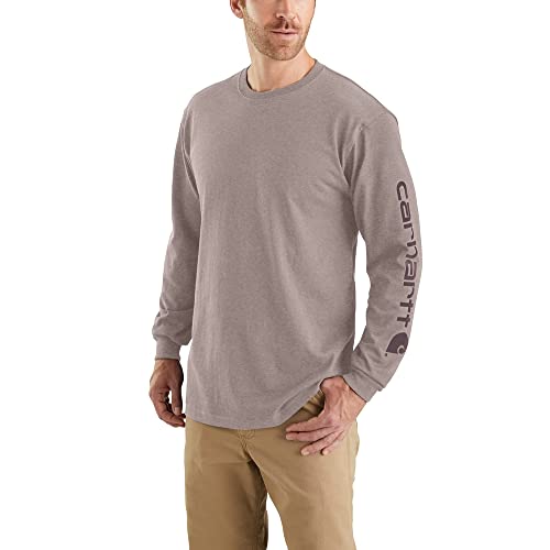 Image of Carhartt Men's Dearborn Loose Long-Sleeve Logo T-Shirt Closeout
