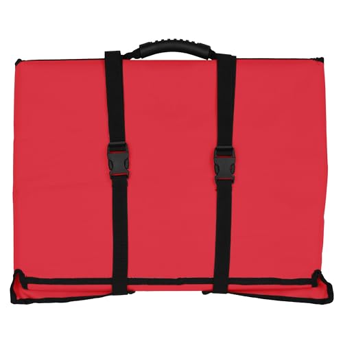 Image of (Red - Medical Trauma Bag-All Purpose First Aid Bag, EMPTY Foldable Organizer Bag for Outdoor, Camping, Workplace, School, Home, Travel-Emergency Preparedness-First Aid Kit Bag-B.O.B.