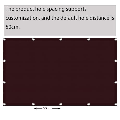 Voile d'ombrage bordeaux en polyester robuste 3x6m avec oeillets renforcés