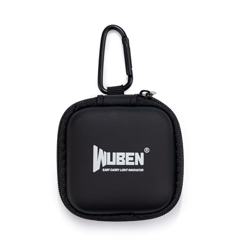 WUBEN G5 Taschenlampen Holster, EDC Flashlight Pouch, Aufbewahrungstasche aus Leder 75 x 75 x 30 mm, ideal für Outdoor