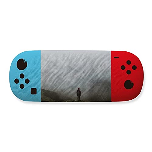 Étui à lunettes de voyage rigide imprimé nature Fog Clouds Mountain avec protection antichoc
