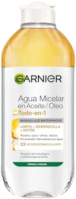 Garnier Skin Active Agua Micelar En Aceite, Elimina El Maquillaje...
