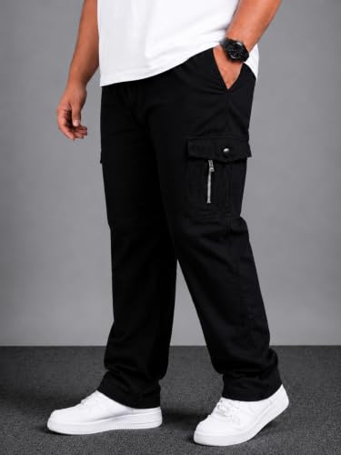 Image of INKKR Men Plus Size Cargo Pants || Plus Cargo Pants Cotton || 2XL-6XL