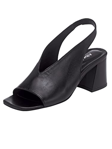 Alba Moda Peeptoes Erwachsene-Weiblich Schwarz 36