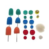 22 almohadillas de pulido, lijado y abrillantado for minitallas, encerado, sellado coches. Compatible con taladros eléctricos inalámbricos herramientas rotativas