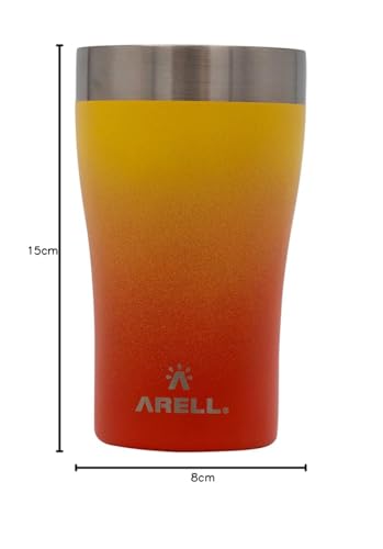 COPO TÉRMICO DE CERVEJA ARELL COM ISOLAMENTO VÁCUO TULIP 500ML SUNSET