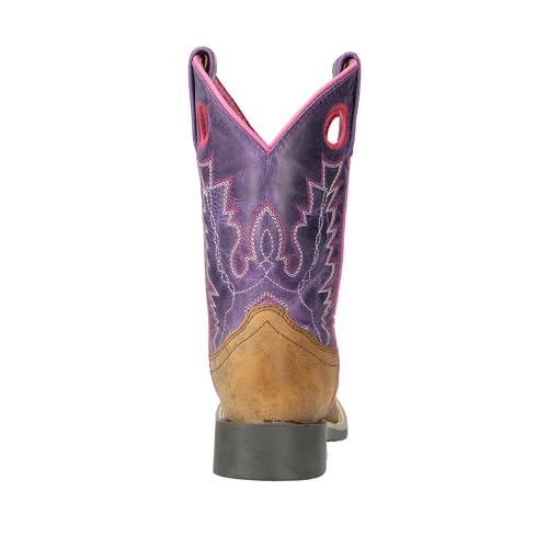 Image of Smoky Mountain Boots Girls' Tracie Square Toe Leather Western Cowgirl Boots