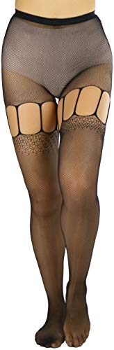 Image of ToBeInStyle Women's Suspender Pantyhose
