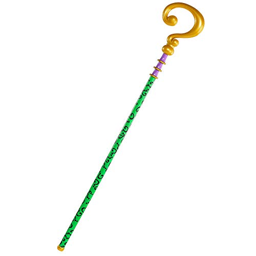 SUIT YOURSELF Riddler Cane for Adults, Batman Villain Halloween Costume Accessory, Plastic, 6-1/2 W x 40 L SUIT YOURSELF Riddler Cane for Adults, Batman Villain Halloween Costume Accessory, Plastic, 6-1/2" W x 40" L