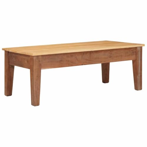 Table basse avec tiroir en bois de mangue pour ranger et organiser le salon - 8