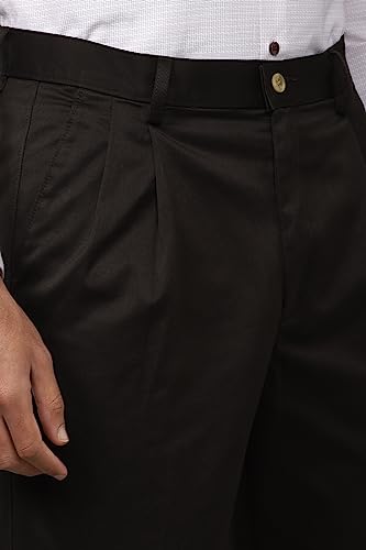 Image of Peter England Men's Regular Fit Mid Rise Pants