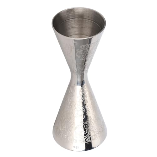 Jigger de acero inoxidable profesional con escala juego medidor de 30ml y 45ml 3
