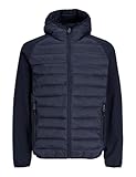 JACK & JONES Jjnorth Hybrid Jacket, Azul Marino, L Hombres