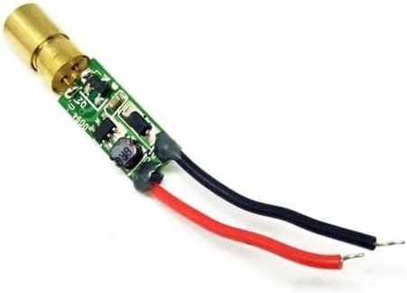 6Pcs USA Mini Green Laser Diode Modules, 520nm ±10nm, 5mW, 3-5V, 7x11.3mm Dot Size ≤10mm, 8M Range