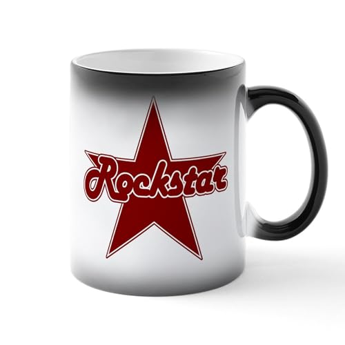 Taza Mágica Rojo Estrella Rockstar de Cerámica 11 oz miniatura 1