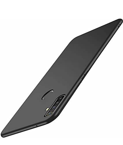 Image of Mobile Back Cover Case for Realme 5 Pro (Silicone Case|CameraProtection|Black SC1510)
