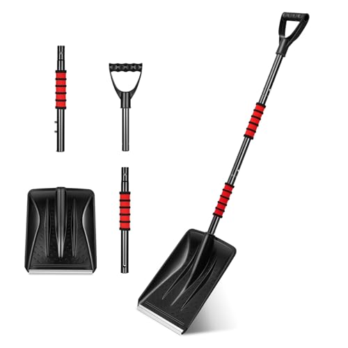 Yardwe Pala Da Neve, Portatile Pala Pieghevole, Pala Da Giardino, Pala Da Neve In Iron Adatto Per LAuto Il Campeggio LEsterno