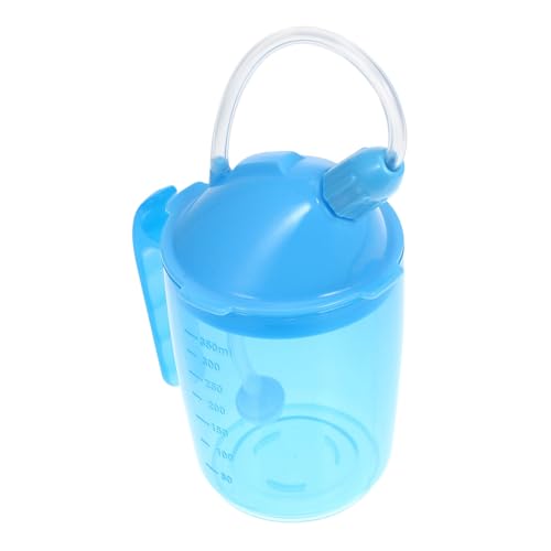 minkissy 授乳カップ ストロー 液体給餌カップ シッピー 非 摂食 cup マタニティドリンクカップ のある患者用の水カップ こぼれ防止カップ 防止カップ プラスチック Blue