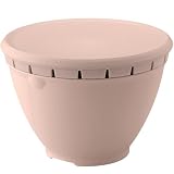 リス(RISU) フタ付き Nリベラリスタ ボールコランダーセットL ピンク 日本製 電子レンジ対応 22cm GLIB116