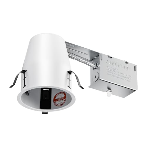 ANYHOME 4 Inch Recessed Lighting Housing Remodel Can Light Housing IC Rated & Air Tight E26 Connector ETL Listed