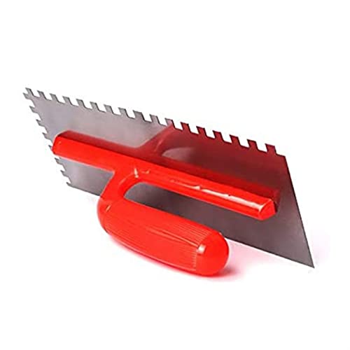 llana de enyesado llana de acero inoxidable Paleta puntiaguda Paleta de acabado de 2 piezas Paleta de enlucido aplanadora de cemento con muesca cuadrada for azulejos Piso de pared Paleta de lechada Pa