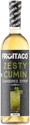 Fruitaco Cumin Syrup: Perfect Mixer For Enhancing Mocktails & Cocktails, Drinks, And Mojitos At Parties, Conveniently Packaged In A 750Ml Bottle For All Your Mixing Needs