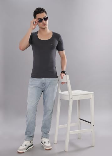 Image of Dollar Bigboss Men's Solid Regular Fit Vest
