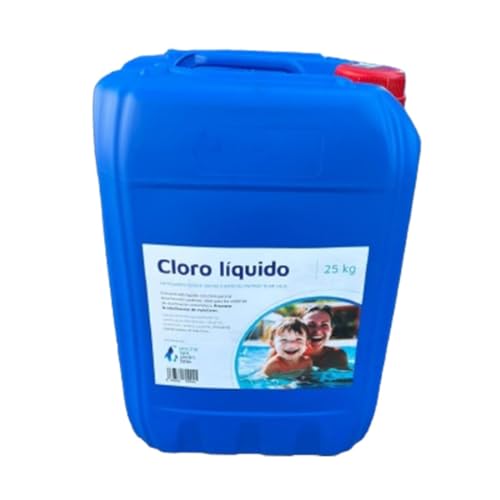 PISCINA SPA JARDÍN OCIO | Cloro Líquido 20 Litros para Piscina Concentrado - Fórmula con Cloro para Piscina No Estabilizado, Tratamiento Automátizado, 20 L