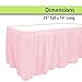 Party Dimensions Plastic Table Skirt, 29-Inches by 14-Feet - Light Pink - 1 Pack