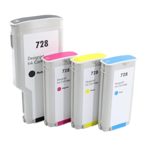 Cartouche encre compatible 728XL F9J68A F9J67A F9J66A pour HP DesignJet T730 T830