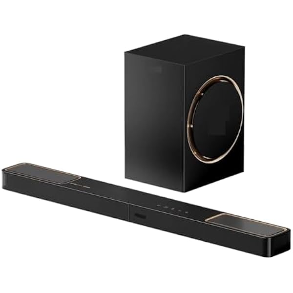 Звуковая панель Dolby Atmos мощностью 360 Вт с 6,5-дюймовым проводным сабвуфером, домашний кинотеатр для телевизора, управление приложением, универсальные возможности подключения