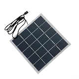 4W 5V Polycrystalline Solar Charging Panel 3.7V, Compact Outdoor Garden Lights, Security Cameras, Camping and Low Devices