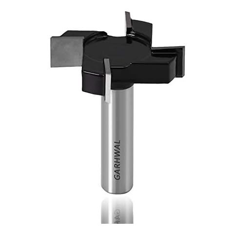 Routers Woodworking CNC Spoilboard Surfacing Router Bits 1/2 inch Shank 2 inch Cutting Diameter Wood Router Starter Router Cutter Tongue and Groove Router Bits Wood Milling Cutter Planer Tool Cover