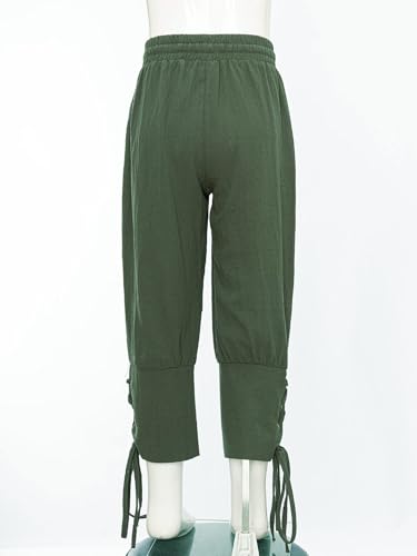 Kids Boys Victorian Jogger Pants Medieval Gothic Stripes Trousers Pirates Ankle Banded Leggings4