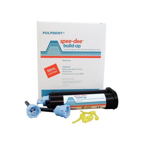 Pulpdent SBU50 Spee-Dee Automix Core Build-Up Material 50 mL Complete Package