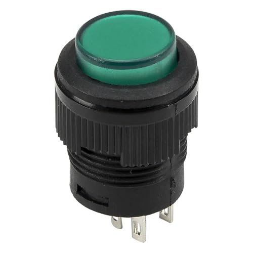Boutons poussoirs ronds 16 mm R16-503BD vert 3V pour donner vie à vos projets de domotique maison