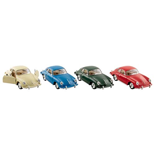 goki 12285 Porsche 356 B Carrera 2, Metal, 1:32, L= 12,5 cm Züge für Spielzeug und Zubehör, Mehrfarbig (Mehrfarbig)
