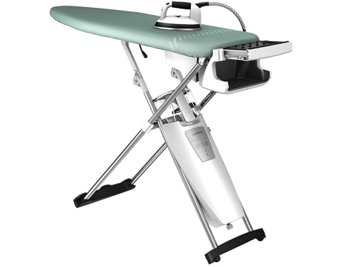 Laurastar S Pure Plus Système de repassage, Vapeur Hygiénique Elimine 99,9% des Bactéries et Acariens, Table Active, Roulettes, Réservoir Amovible