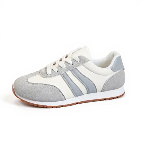 Zapatillas Mujer Corriendo Holgado Sports Shoes Fashion Andar Comodos Zapatillas Casual Mujer Bambas Moda Sapatos Women Stamped Verano Gris Claro 39