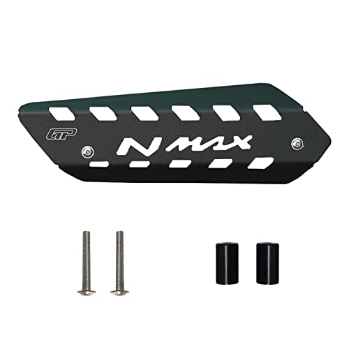 Protection échappement NMAX 125 155 cache pot noir 2015-2020 - 6