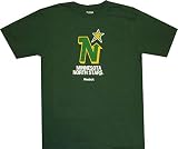Reebok Minnesota North Stars Throwback Vintage Dark Green T Shirt (Medium)