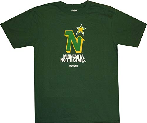 Reebok Minnesota North Stars Throwback Vintage Dark Green T Shirt (Medium)