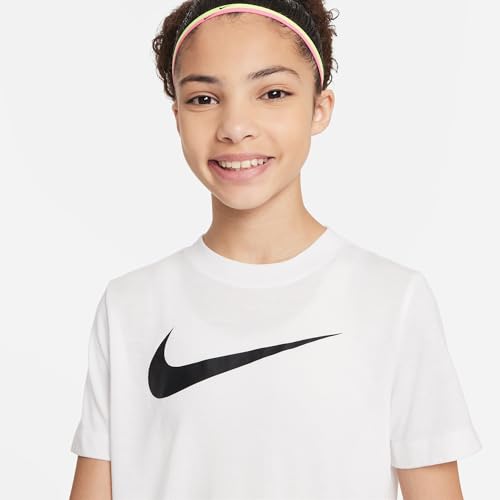 Nike Unisex Kinder Y Nk Df Park20 Tee Hbr Shirt, Weiß/Schwarz, M-140/152 EU – Ansicht 4