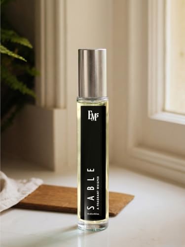 Image of EM5 Sable Unisex Perfume | Fruity Leather Aromatic Fragrance | Eau De Parfum Spray for Men & Women | Luxury Gift for Him & Her | 15 ml