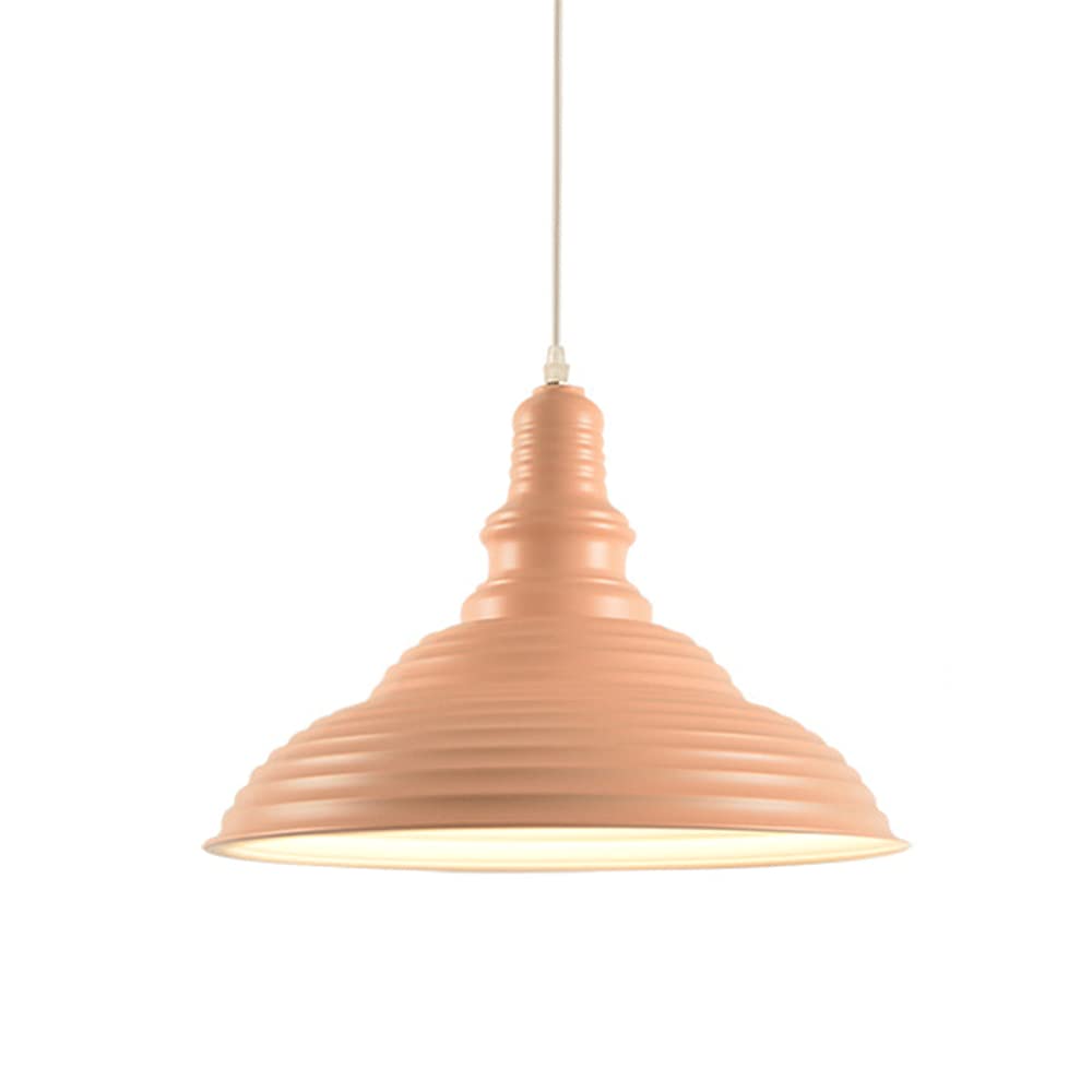 Lustre nordique orange pour chambre et salon avec suspension réglable à 1 lumière colorée