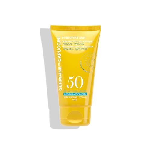 Germaine de Capuccini - Timexpert Sun | Crema Protectora Solar SPF 50 - Crema solar SPF 50 - Protección solar en un tratamiento antiedad - Evita manchas, líneas finas y arrugas - 50 ml