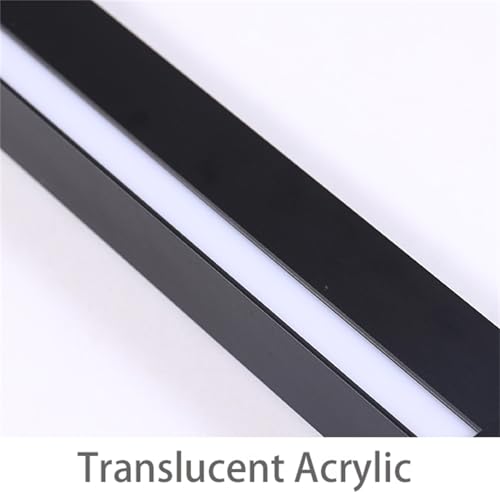 Iluminación de Pared LED Moderna: Lámpara de Pared Interior Negra Pasillo 80cm 5