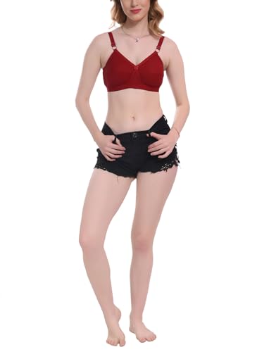 Image of Elina Women's 100% Cotton Regular Full Coverage T-Shirt Bra (Enora)